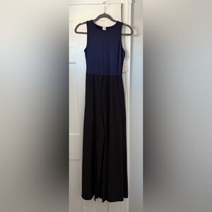 HALARA Navy and Black Maxi Dress